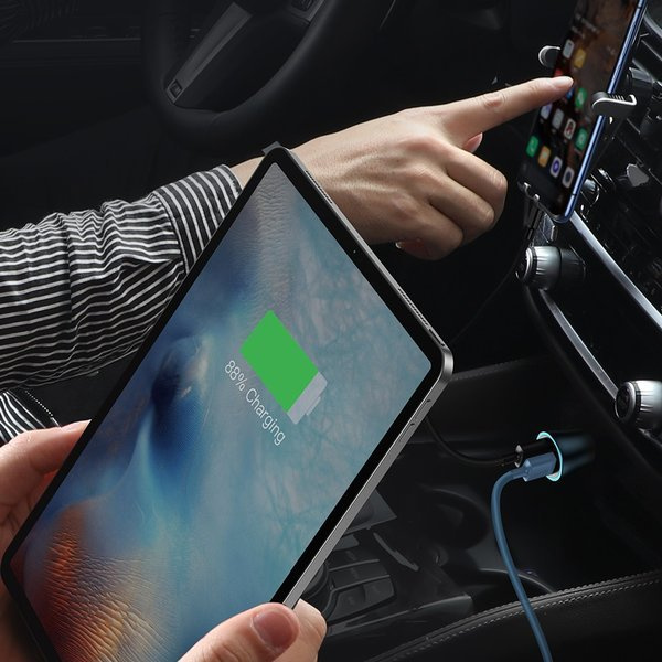 Sada nabíječky do auta BASEUS Golden Pro 2xUSB 40W + USB kabel