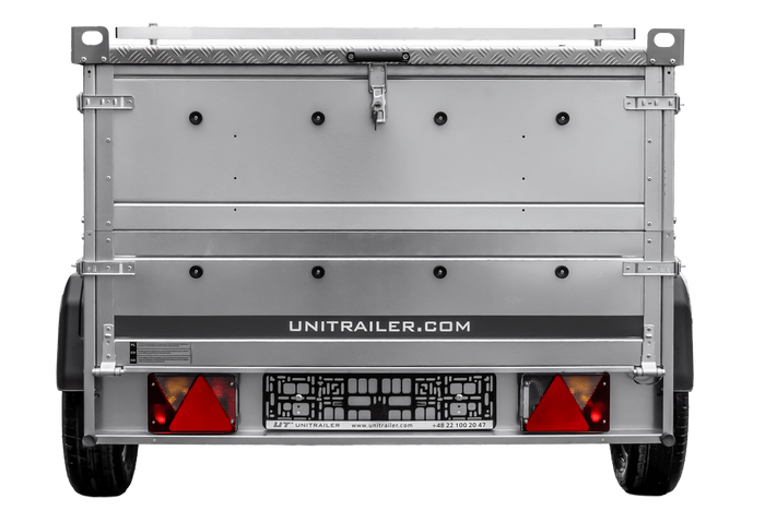 Lehký přívěs na pružinách 200x125 UNITRAILER GARDEN 201/R KIPP s bočnicemi BIS a hliníkovou plachtou