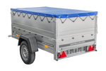 Přívěs Garden Trailer 200 KIPP s BIS bočnicemi a modrou plachtou