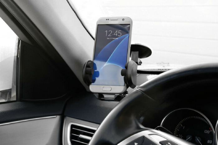 Držák telefonu LAMP Multifunkční držák 2 v 1, přísavka nebo držák do větracího otvoru 