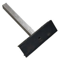 OUTLET UNITRAILER plochá boční podpěra, délka 30 cm, výška 40 cm, pro lodní přívěs, ŠEDÁ