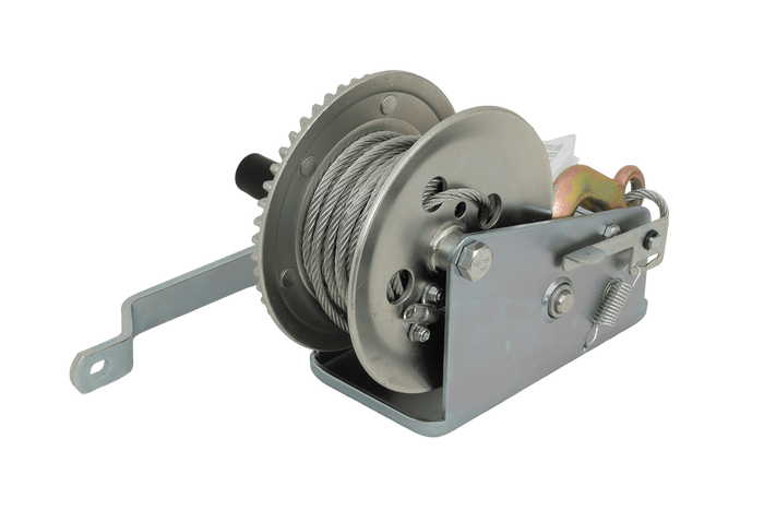 Ruční naviják KNOTT 6X0017.008 pro přívěs 900 kg s ocelovým lanem