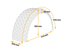 Blatník pro přívěs 14-15" DOMAR D29122 podběh kola 770/200 mm