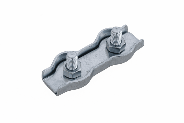 Dvojitá sedlová lanová svorka DROMET ZLS.6 pro lana o průměru 6 mm