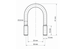 Oválná svorka DROMET typ B M10 23×41 mm