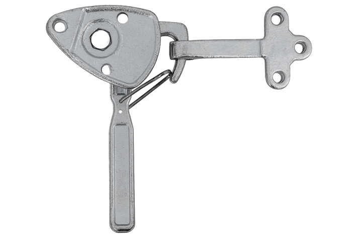 Levé boční tažné zařízení s upevňovacím prvkem WINTERHOFF WV 20-L + WVG 20-A, kompletní uzavření strany přívěsu