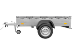 Lehký přívěs 200x125 UNITRAILER GARDEN 201 KIPP s šedou plachtou