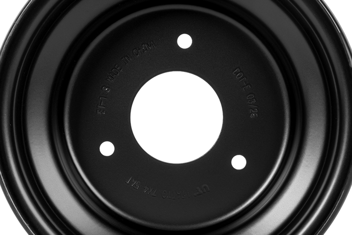 Ocelový disk UNITRAILER černý 4.5ATx7" 3x90 ET:-1.8