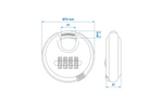 Kulatý visací zámek s kombinací ProPlus 341317 visací zámek s kódem 70 mm