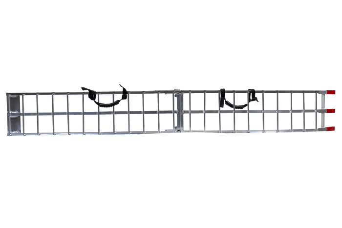 Skládací hliníková rampa UNITRAILER ALR002 pro přívěs 221 cm 340 kg s popruhem