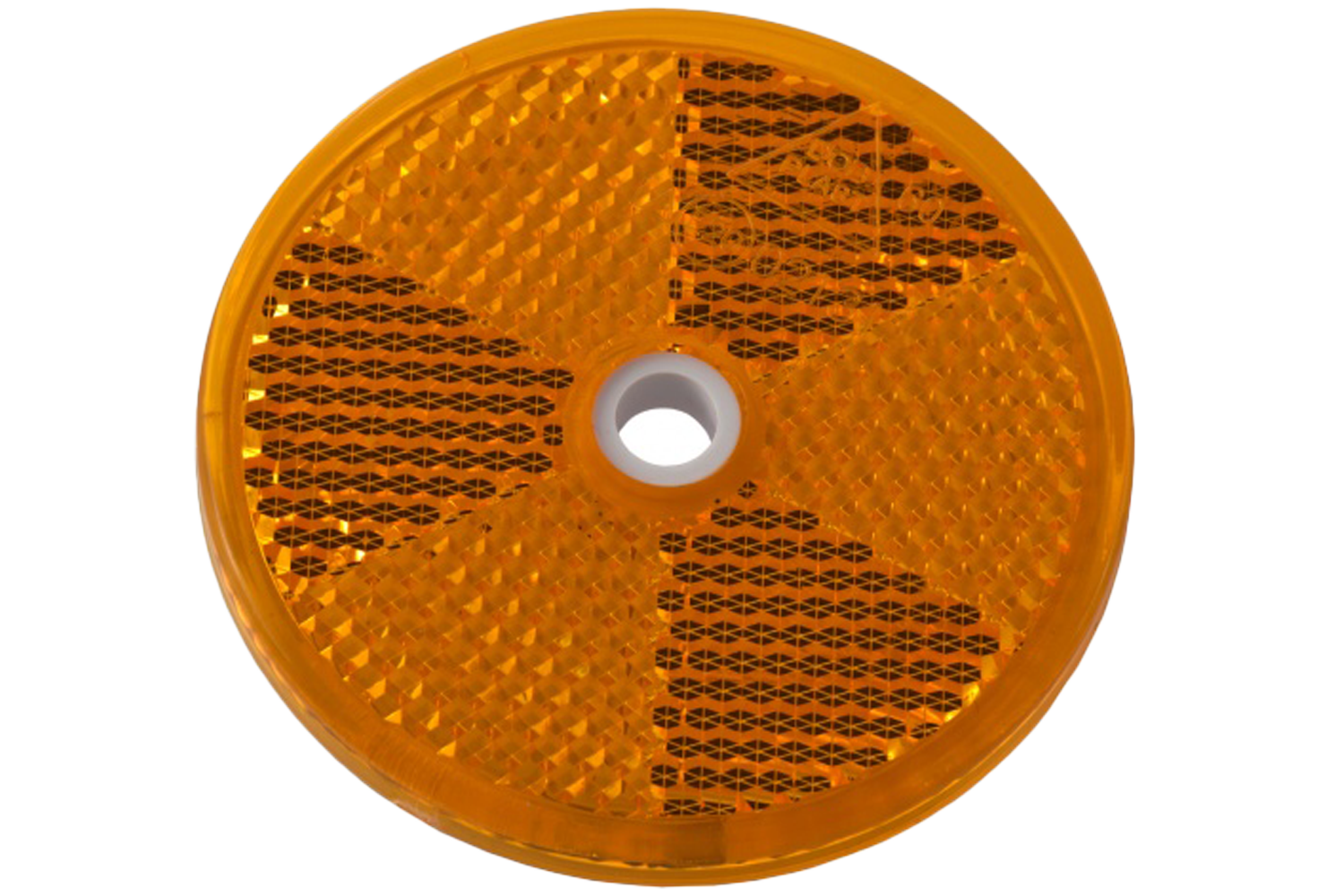 Žlutý reflektor fi 60 mm s otvorem