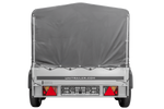 Dvounápravový přívěs 264x125 UNITRAILER GARDEN 264/2 KIPP s rámem H-800 a šedou plachtou