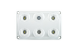 HORPOL LWD2157 LED interiérová lampa do auta s vypínačem a červenou diodou, 900 lm