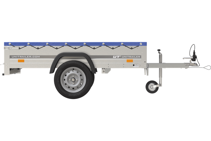 Přívěs Garden Trailer 200 KIPP s modrou plachtou