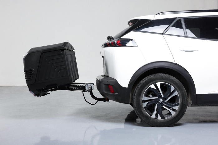 Towbox V3 black LED Edition - box na zavazadla montovaný na tažné zařízení