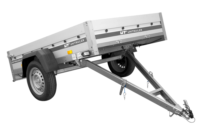 Přívěs s hliníkovými bočnicemi 200x125 Unitrailer Garden 201 KIPP ALU
