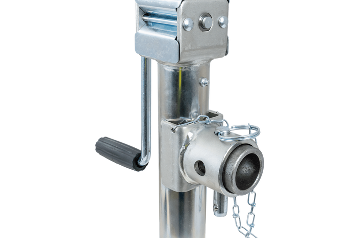 UNITRAILER TJ5001 výsuvná kliková opěra pro plošinový přívěs o hmotnosti 1300 kg 364-614 mm