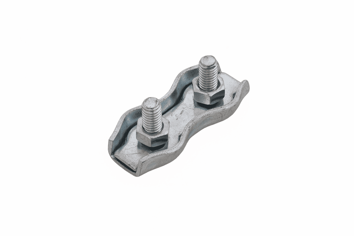 Dvojitá sedlová lanová svorka DROMET ZLS.4 pro lana o průměru 4 mm