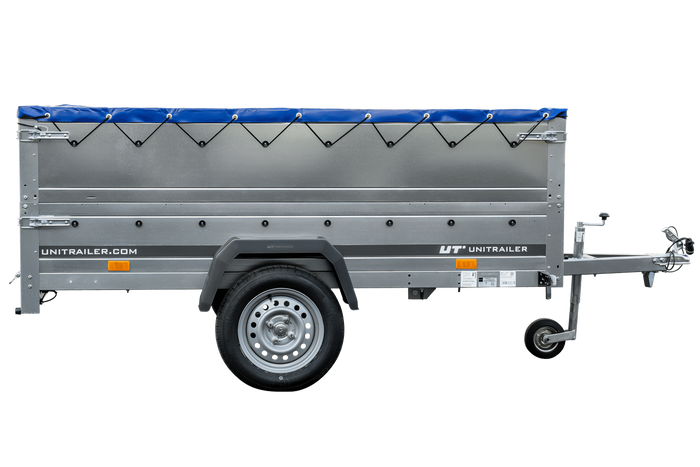 Přívěs Garden Trailer 230 KIPP s BIS bočnicemi a modrou plachtou