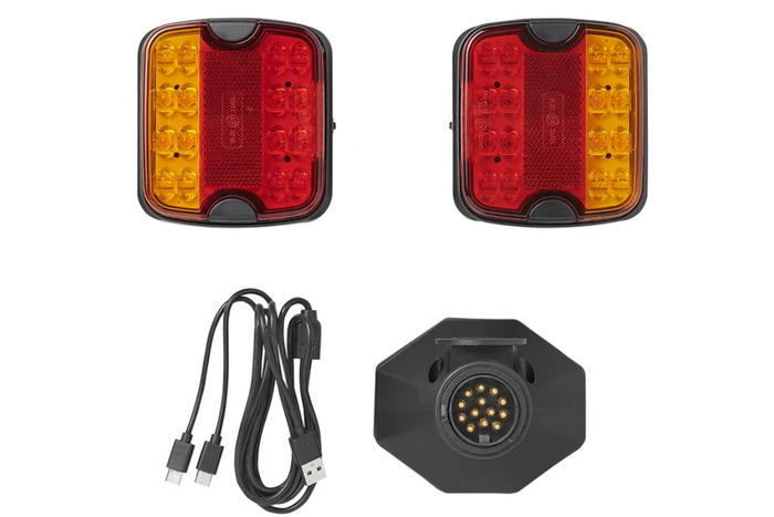 Zadní světla ProPlus LED 13-PIN 4 funkce levá + pravá, magnetická, Bluetooth