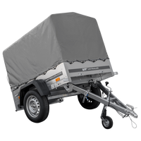 Přívěs Garden Trailer 150 KIPP s rámem H-800 a šedou plachtou