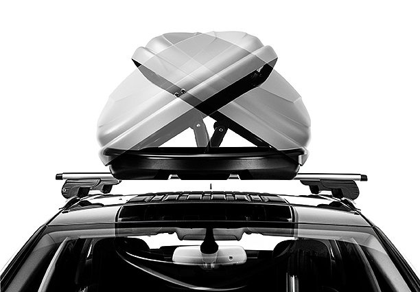 Střešní box Inter Pack Traxer 6.6, černá metalíza