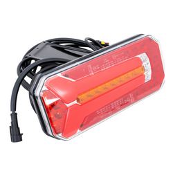 Zadní LED světlo WAŚ W150DD, univerzální, 6 funkcí 