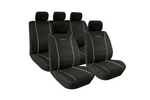Sada potahů na autosedačky LAMPA Elegance, šedá, pro přední a zadní sedadla