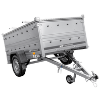 Lehký přívěs na pružinách 200x125 UNITRAILER GARDEN 201/R KIPP s bočnicemi BIS a hliníkovou plachtou