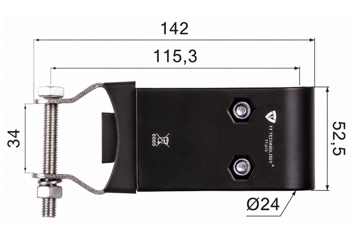Boční držák pro pracovní lampy TT TECHNOLOGY TT.S13