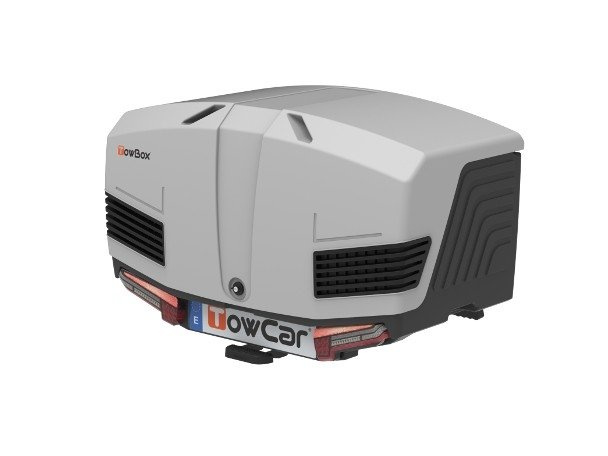 Towbox V3 Grey LED Edition - box na zavazadla montovaný na tažné zařízení