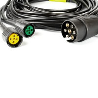 Kabel pro přívěs 7 pin 5,2 m - 7-PIN zástrčka 5-PIN bajonet
