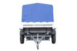 Lehký přívěs 200x125 UNITRAILER GARDEN 201 KIPP s rámem H-800 a modrou plachtou
