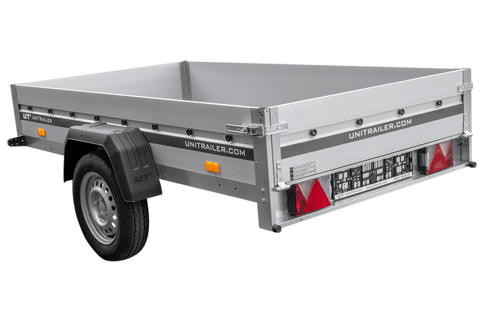Přívěs s hliníkovými bočnicemi 230x125 Unitrailer Garden 230 KIPP ALU