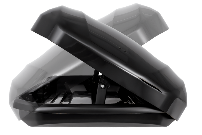 Střešní box Inter Pack Skugga L 660, lesklá černá