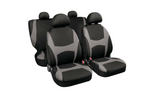 Sada potahů na autosedačky LAMPA Capri černošedá, pro přední a zadní sedadla