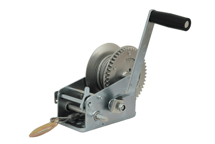 Ruční naviják KNOTT 6X0017.008 pro přívěs 900 kg s ocelovým lanem