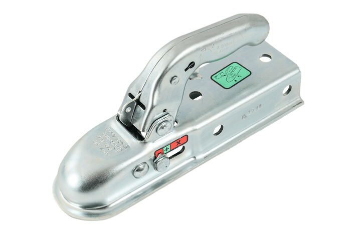 Kulové tažné zařízení KNOTT KQ14-B pro přívěs o hmotnosti 1400 kg s čtvercovou ojí 60 mm