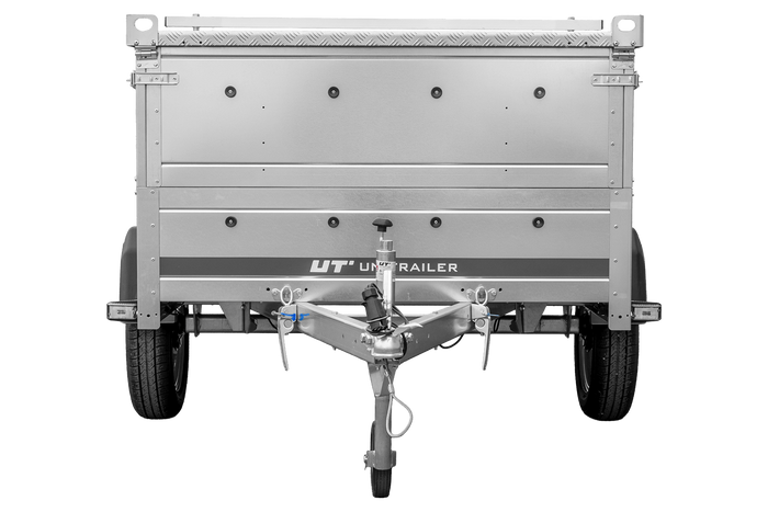 Lehký přívěs 200x125 UNITRAILER GARDEN 201 KIPP s bočnicemi BIS a hliníkovou plachtou