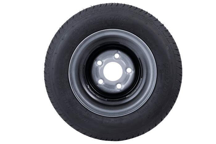 OUTLET Vyztužené kolo pro přívěs PNEUMATIKY LINGLONG 195/55 R10C 98/96N RÁFEK UNITRAILER 6Jx10" 5x112 ET:-4