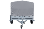 Jednonápravový přívěs 230x125 UNITRAILER GARDEN 230 FD s rámem H-800 a šedou plachtou