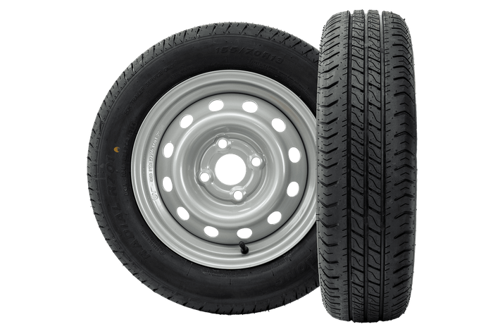 Sada dvou kol pro přívěs LINGLONG PNEU 155/70 R13 75N UNITRAILER RÁFKY 4Jx13" 4x100 ET:30