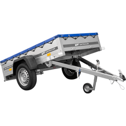 Přívěs Garden Trailer 200 KIPP s modrou plachtou