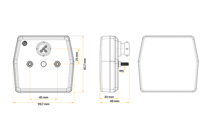 Zadní světlo FRISTOM FT-222 LED 4 funkce univerzální