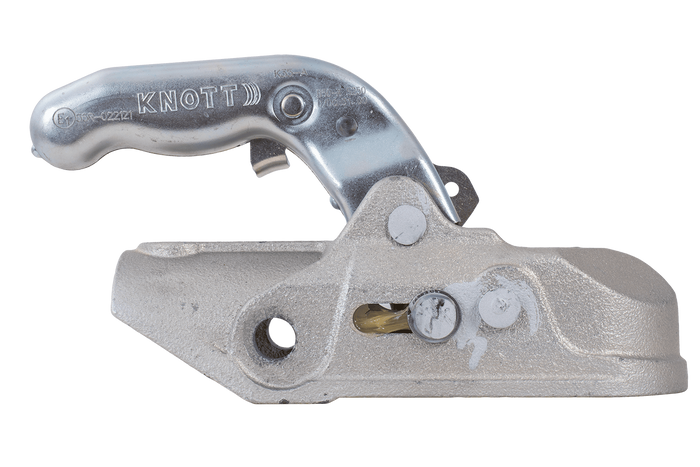 Kulové tažné zařízení KNOTT K35-A pro přívěs o hmotnosti 3500 kg s ojí o průměru 50 mm, litinové