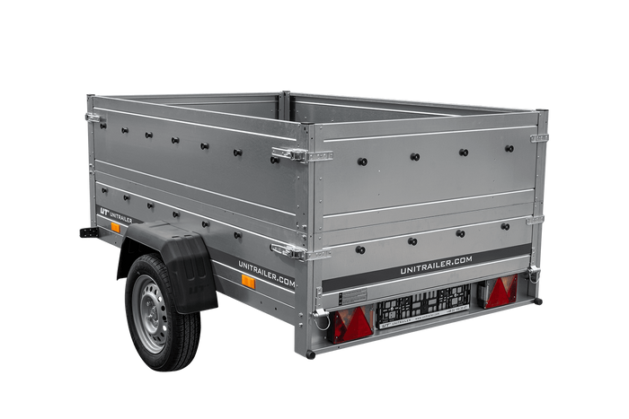 Lehký přívěs 200x125 UNITRAILER GARDEN 201 KIPP s bočnicemi BIS