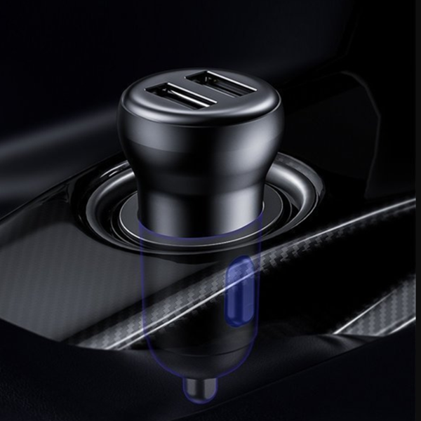 FM vysílač BASEUS T typu S-16 bluetooth 5.0 MP3 + autonabíječka 2x USB