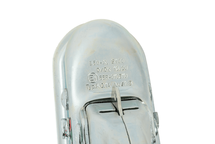 Kulové tažné zařízení KNOTT KQ14-B pro přívěs o hmotnosti 1400 kg s čtvercovou ojí 60 mm