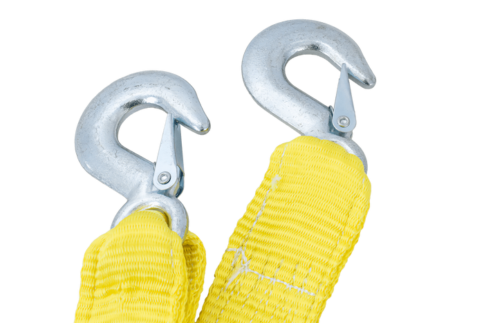 Tažné lano s háky Tažný popruh UNITRAILER 4,5m/50mm/3t žlutý