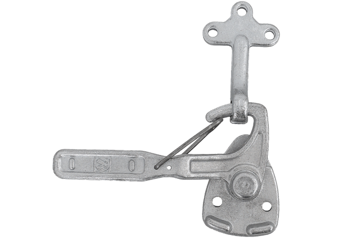 Levé boční tažné zařízení s upevňovacím prvkem WINTERHOFF WV 10-L + WVG 10-A, kompletní uzavření strany přívěsu